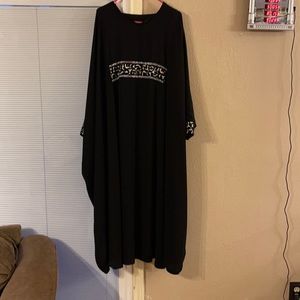 Butterfly style black abaya